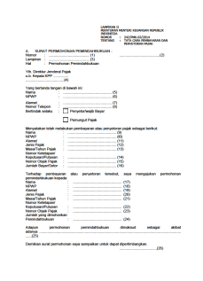 Detail Surat Permohonan Penghapusan Denda Nomer 31