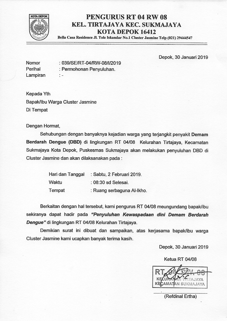 Detail Surat Permohonan Penyuluhan Nomer 32