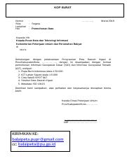 Detail Surat Permohonan Permintaan Data Nomer 22