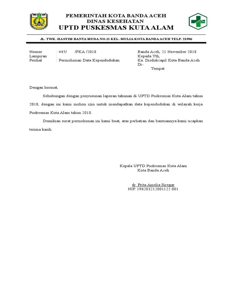 Detail Surat Permohonan Permintaan Data Nomer 32