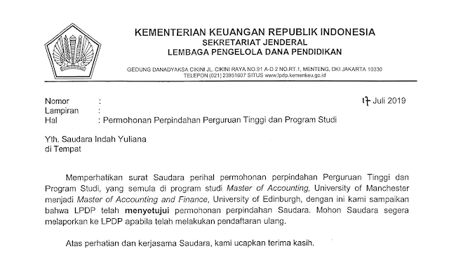 Detail Surat Permohonan Pindah Kampus Nomer 35