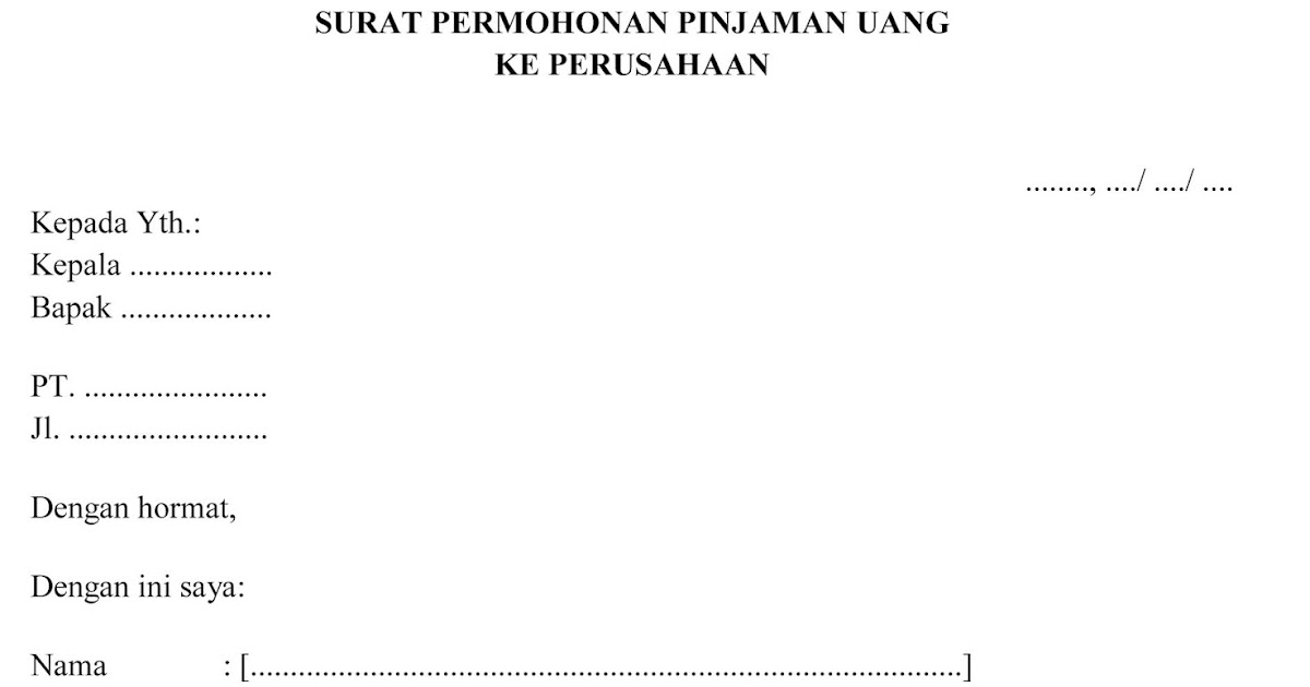 Detail Surat Permohonan Pinjaman Nomer 24