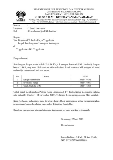 Detail Surat Permohonan Pkl Nomer 36