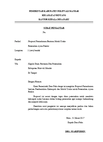 Detail Surat Permohonan Proposal Nomer 31