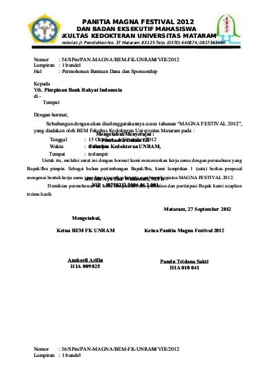 Detail Surat Permohonan Proposal Nomer 33