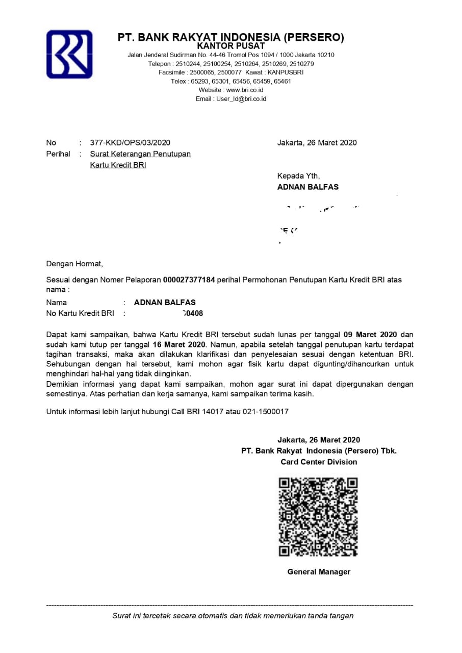 Detail Surat Permohonan Refund Nomer 22