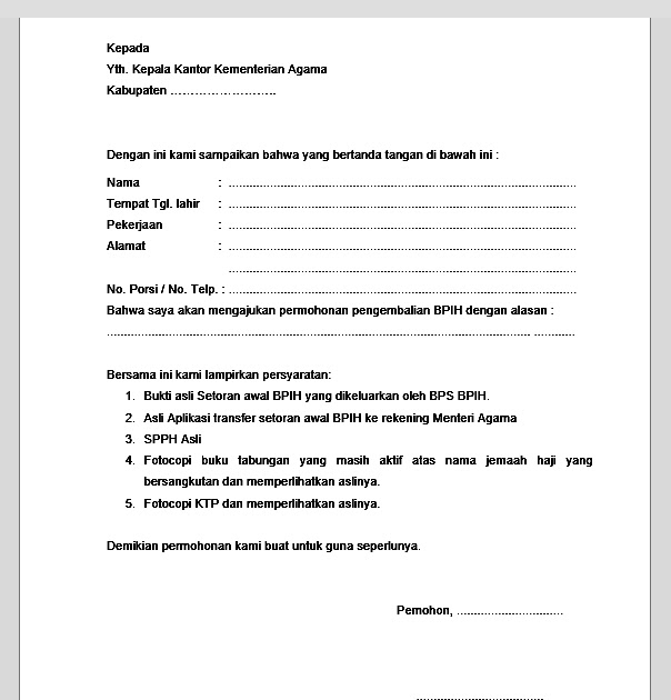 Detail Surat Permohonan Refund Nomer 25