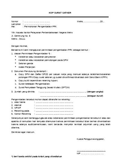 Detail Surat Permohonan Refund Nomer 36