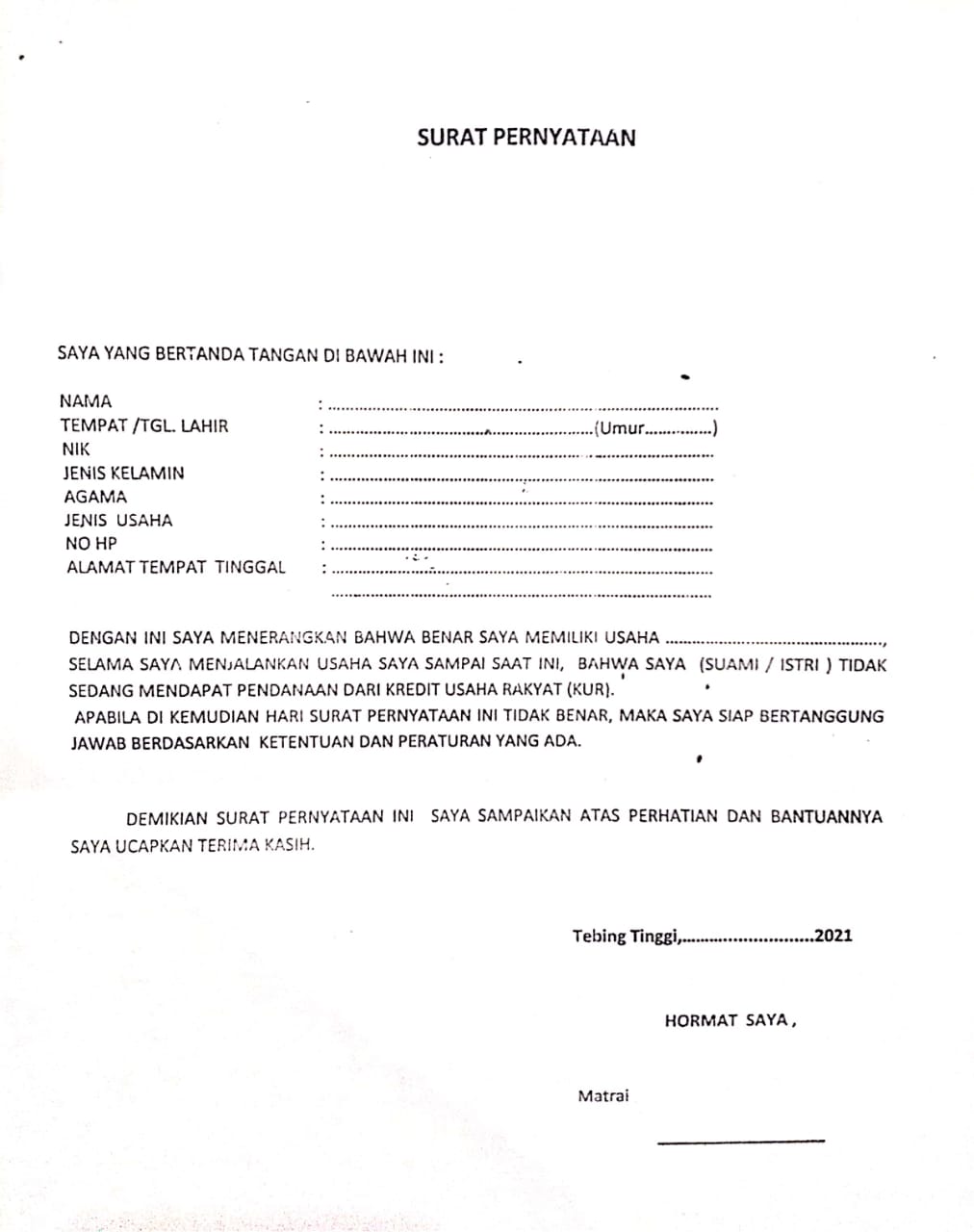 Detail Surat Permohonan Refund Nomer 42