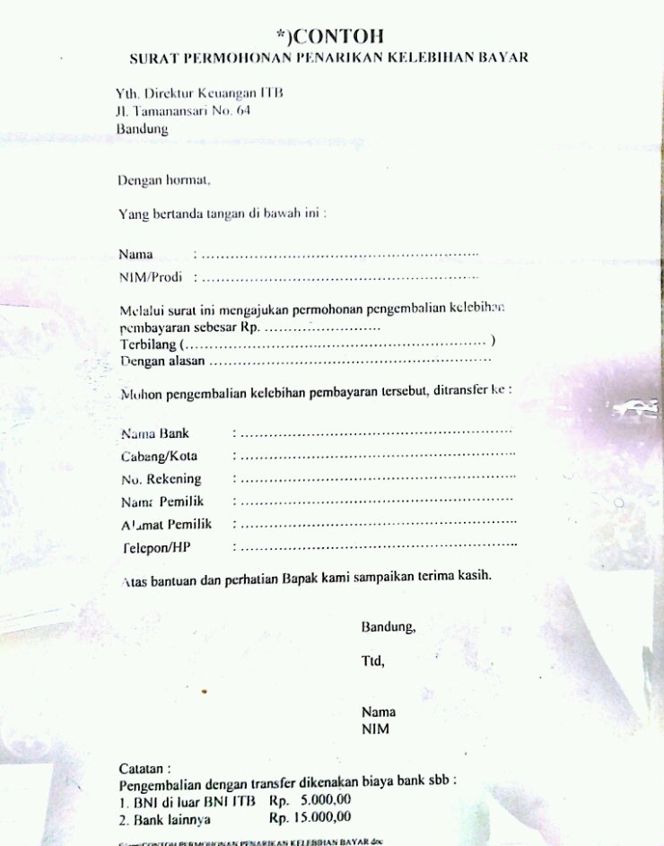 Detail Surat Permohonan Refund Nomer 9