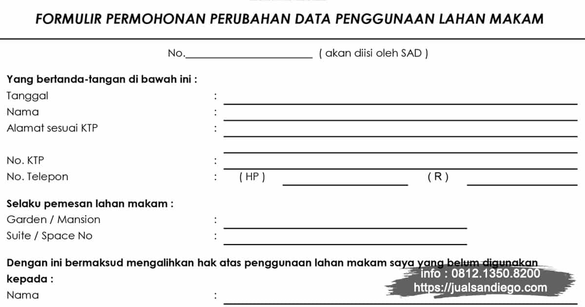 Detail Surat Permohonan Sertifikat Tanah Nomer 33