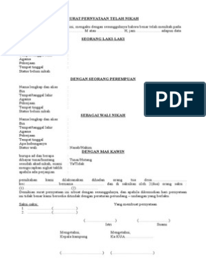 Detail Surat Pernyataan Akan Menikah Nomer 19