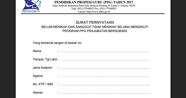 Detail Surat Pernyataan Akan Menikah Nomer 38