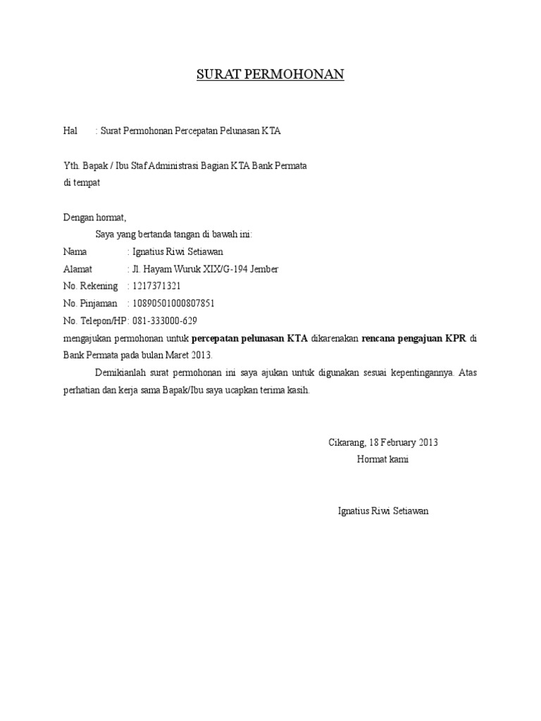 Detail Surat Pernyataan Bebas Hutang Nomer 21