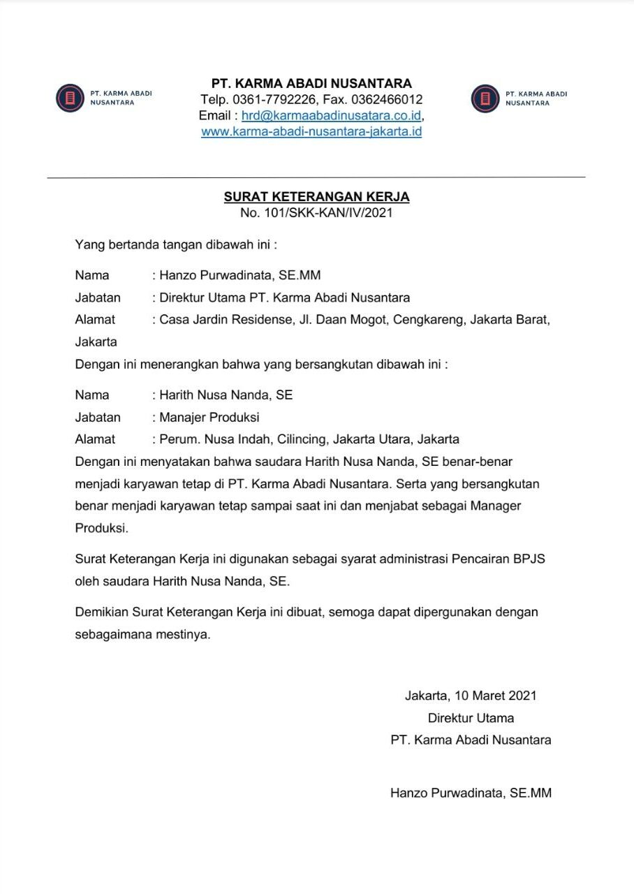 Detail Surat Pernyataan Bpjs Nomer 28