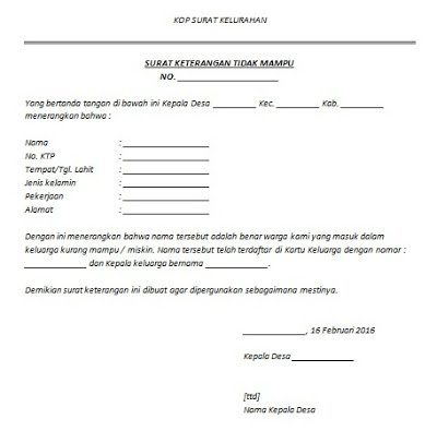 Detail Surat Pernyataan Bpjs Nomer 58