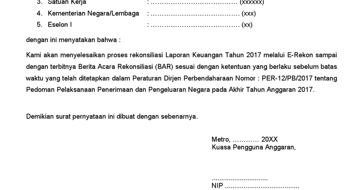 Detail Surat Pernyataan Doc Nomer 10