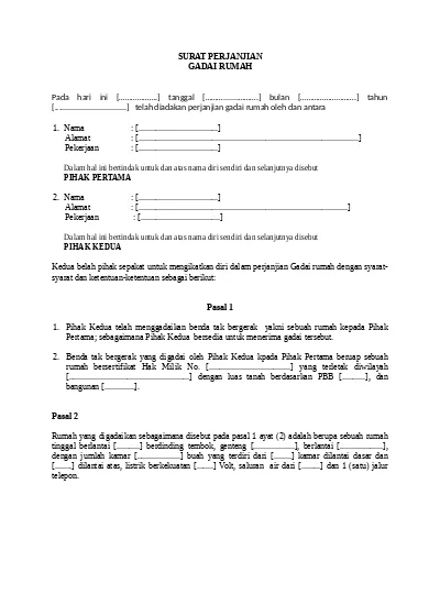 Detail Surat Pernyataan Gadai Mobil Nomer 47