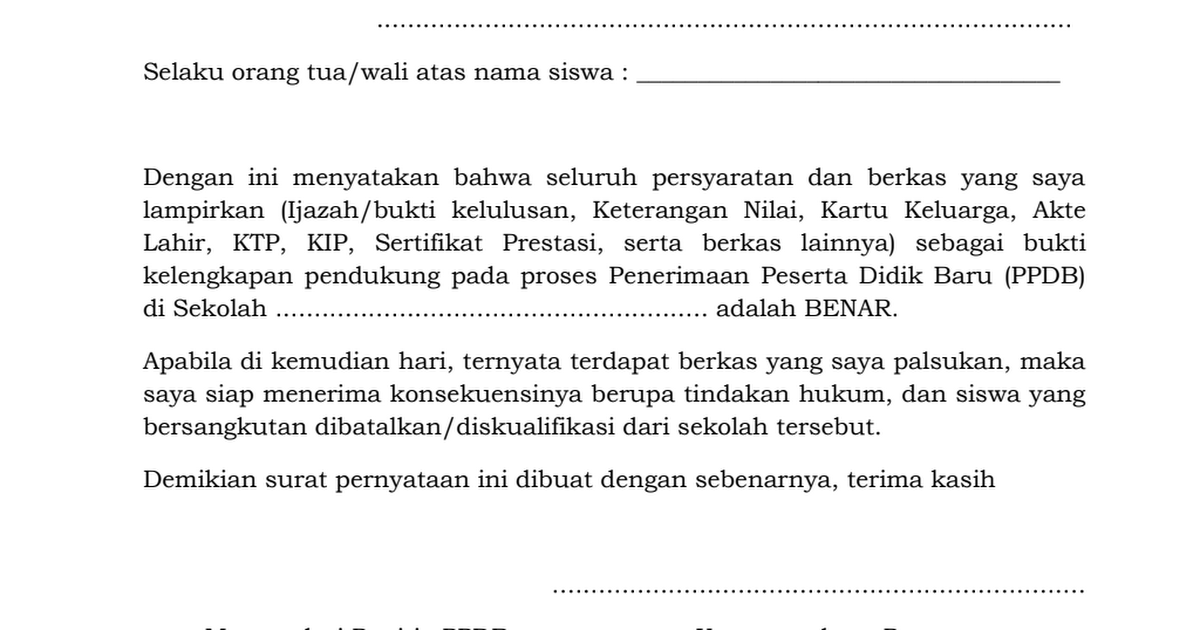 Detail Surat Pernyataan Keaslian Dokumen Nomer 19