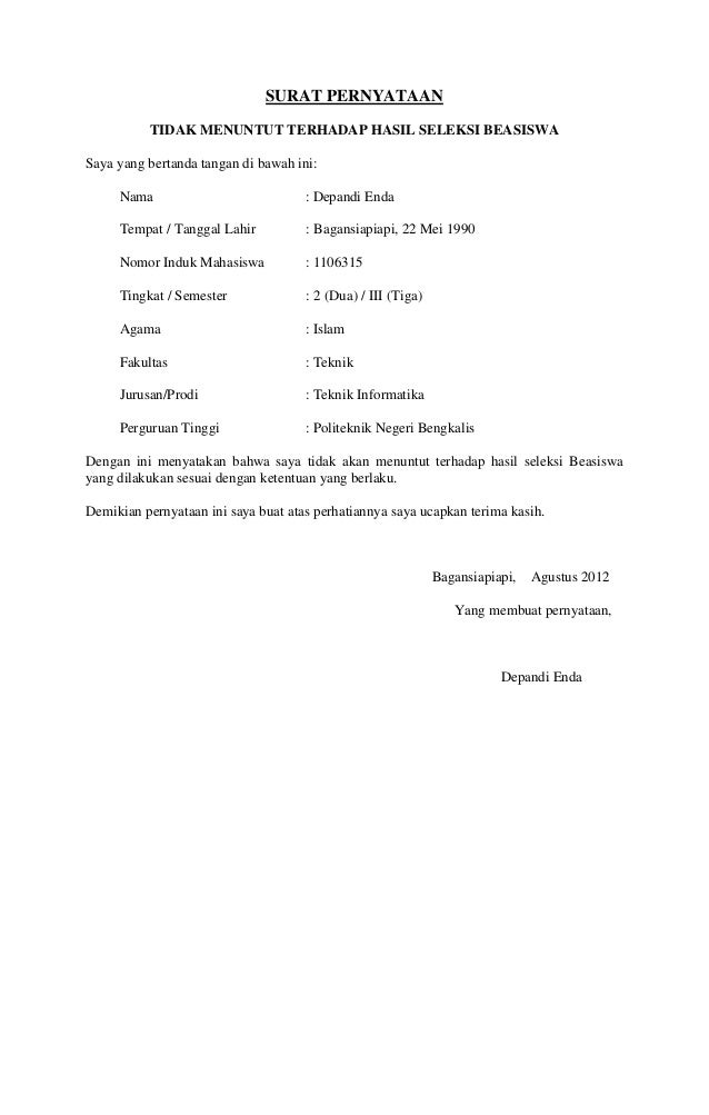 Detail Surat Pernyataan Keaslian Dokumen Nomer 25