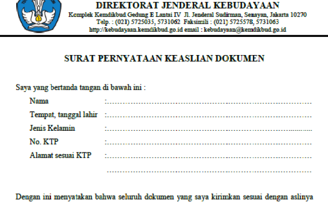 Detail Surat Pernyataan Keaslian Dokumen Nomer 37