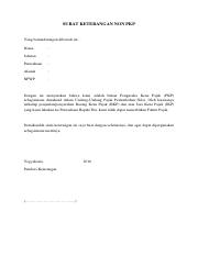 Detail Surat Pernyataan Non Pkp Nomer 7