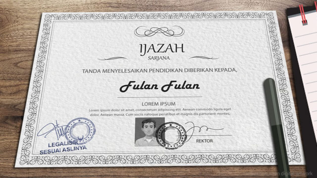 Detail Surat Pernyataan Pengambilan Ijazah Nomer 33