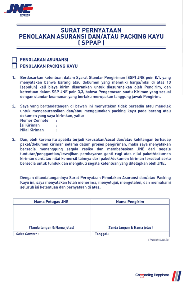 Detail Surat Pernyataan Penolakan Nomer 12