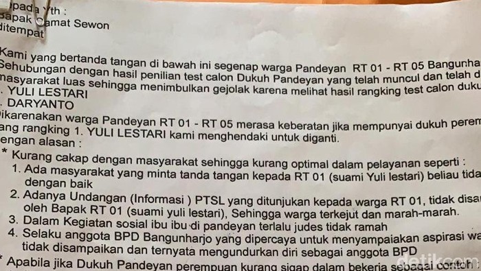 Detail Surat Pernyataan Penolakan Nomer 14