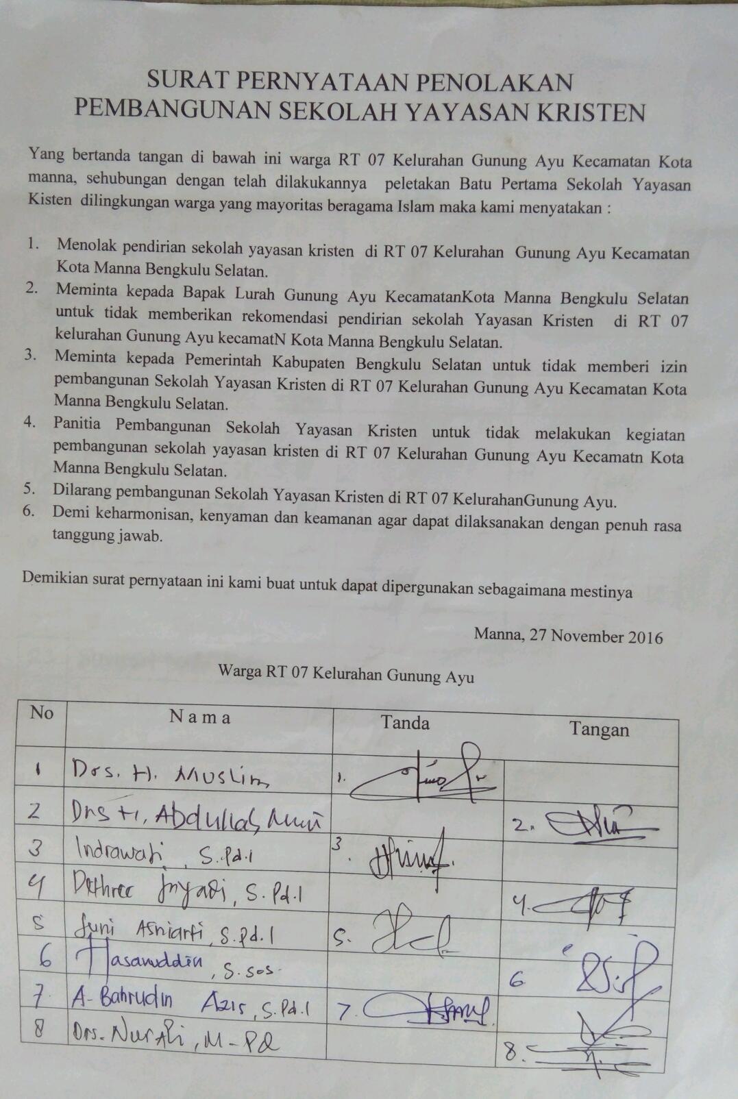 Detail Surat Pernyataan Penolakan Nomer 25