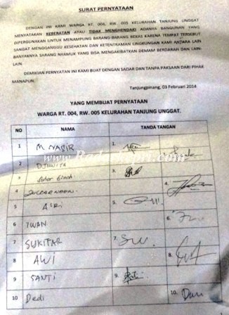 Detail Surat Pernyataan Penolakan Nomer 40
