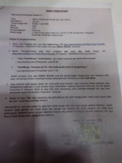 Detail Surat Pernyataan Permintaan Maaf Nomer 23