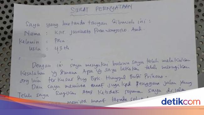 Detail Surat Pernyataan Permohonan Maaf Nomer 3