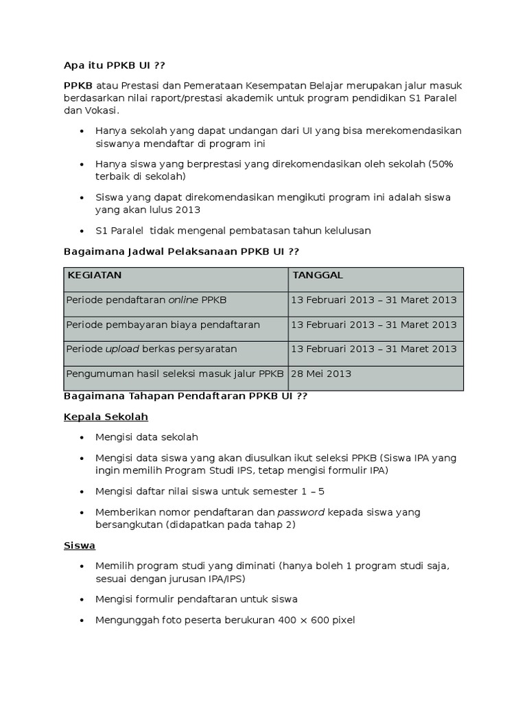 Detail Surat Pernyataan Ppkb Ui Nomer 16