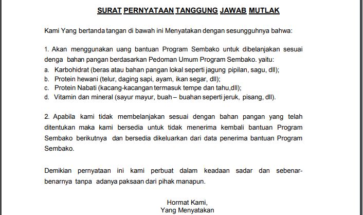 Detail Surat Pernyataan Tanggung Jawab Mutlak Nomer 40