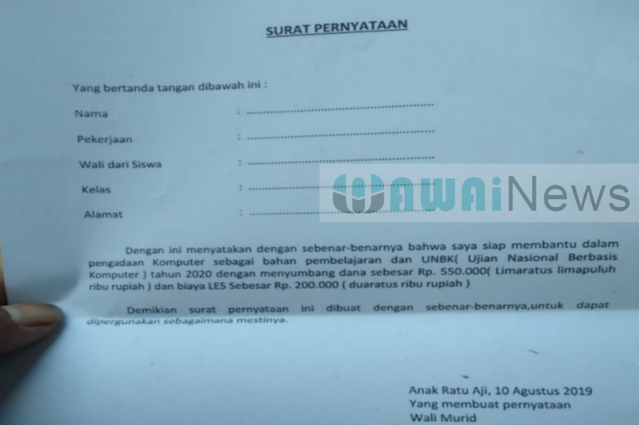 Detail Surat Pernyataan Tidak Keberatan Nomer 28