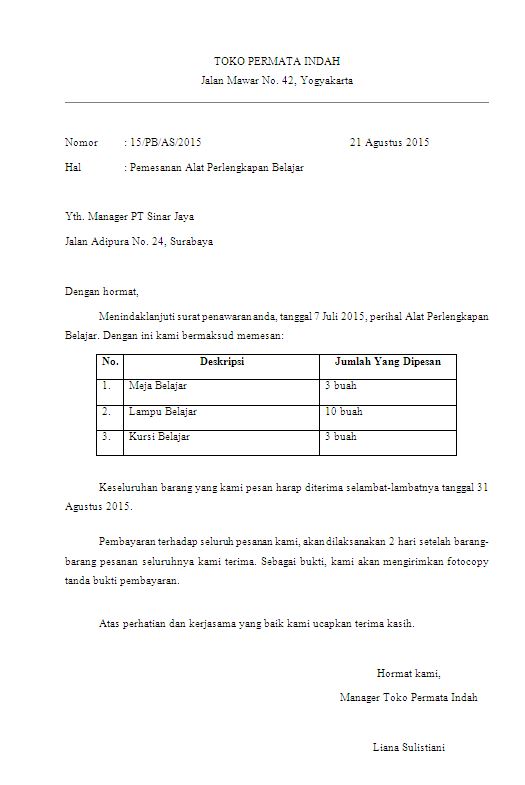 Detail Surat Pesanan Jasa Nomer 4