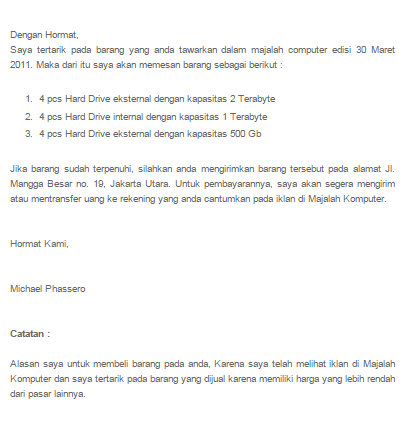 Detail Surat Pesanan Jasa Nomer 34