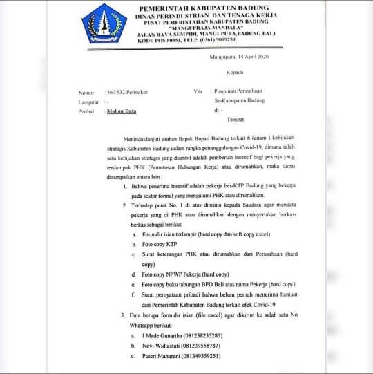 Detail Surat Phk Karyawan Nomer 53