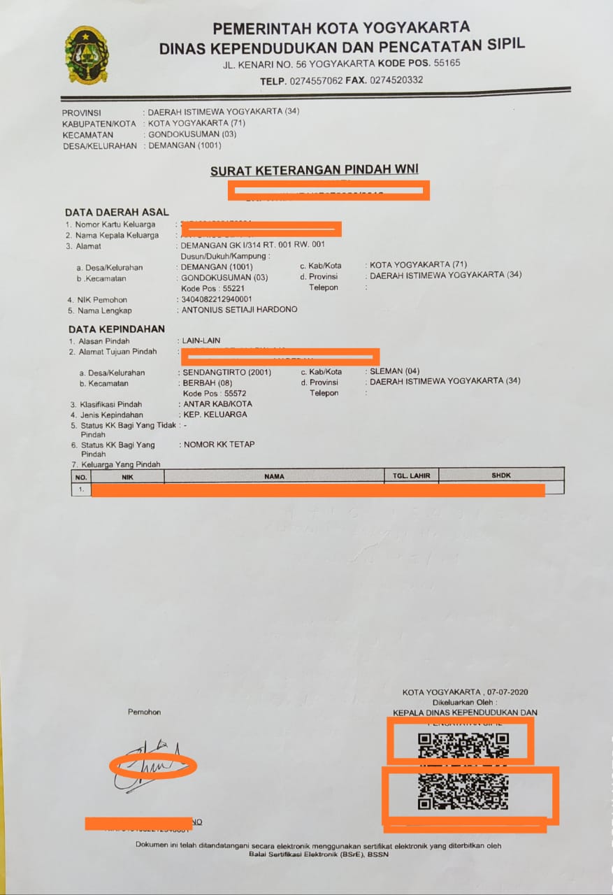 Detail Surat Pindah Domisili Antar Kabupaten Nomer 7