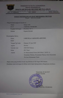 Detail Surat Pindah Sekolah Nomer 41