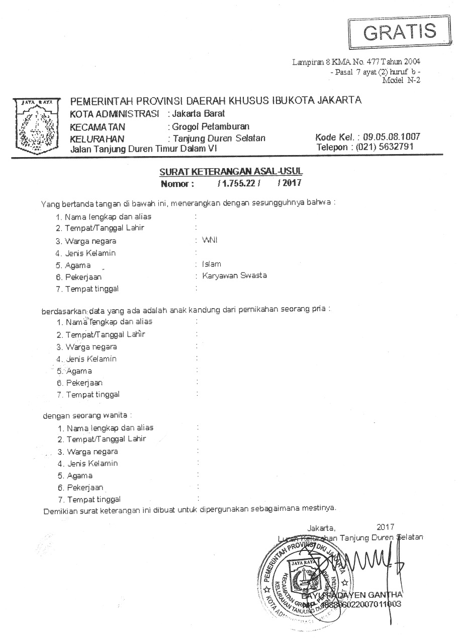 Detail Surat Pm1 Nikah Nomer 23