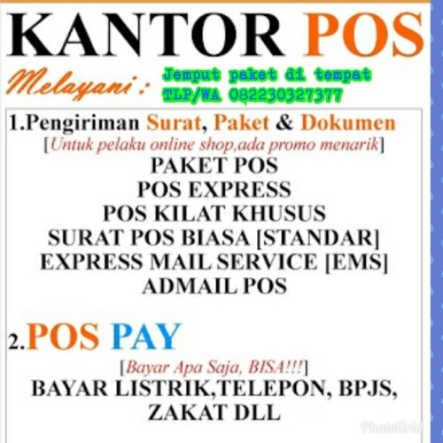 Detail Surat Pos Biasa Nomer 29