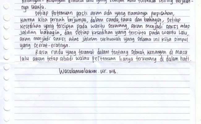 Detail Surat Pribadi Sahabat Nomer 40