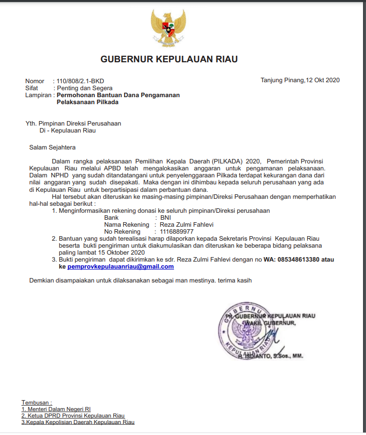 Detail Surat Proposal Bantuan Dana Nomer 35