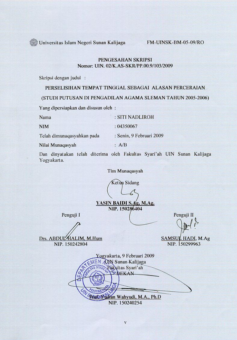 Detail Surat Putusan Cerai Nomer 20