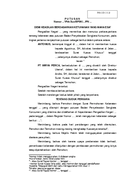 Detail Surat Putusan Pengadilan Nomer 21