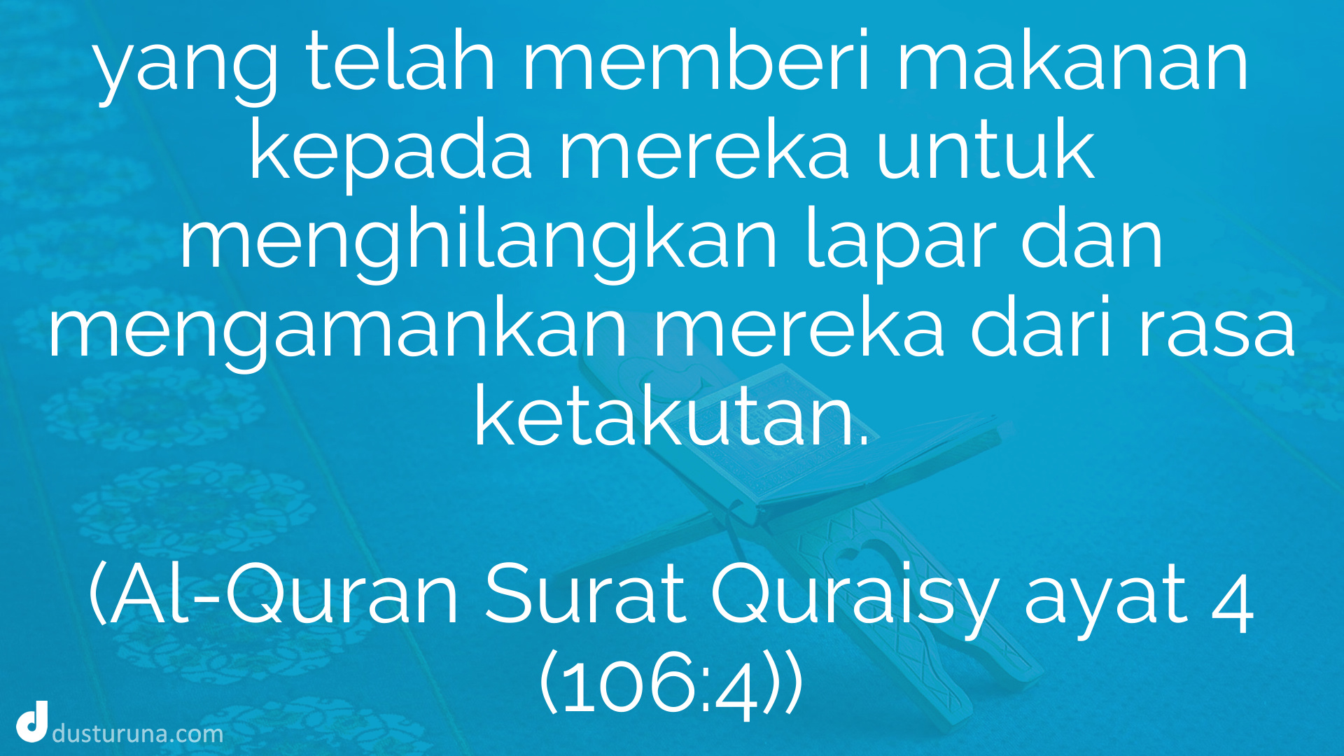 Detail Surat Quraisy Ayat 4 Nomer 27