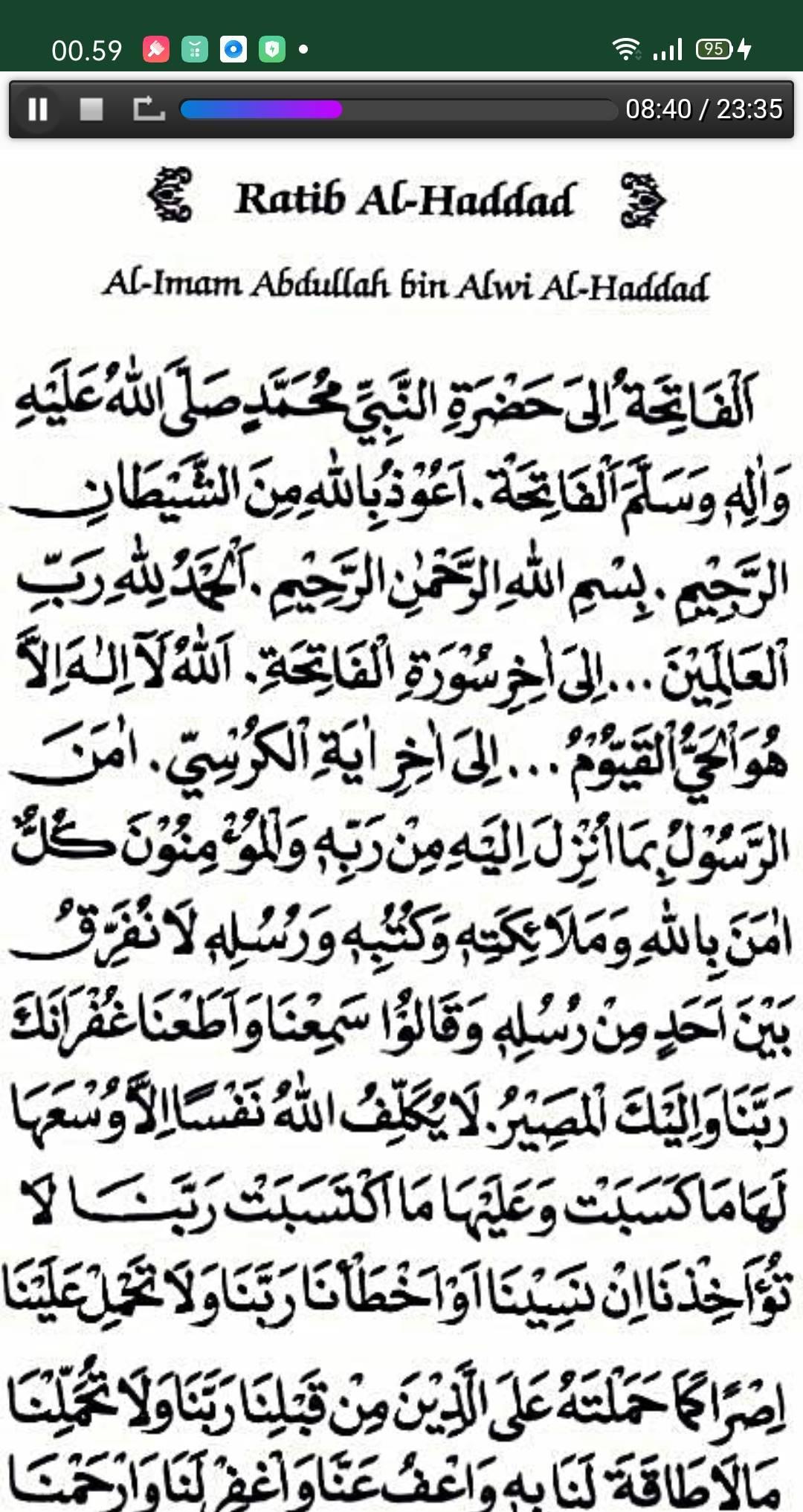Surat Ratib Al Haddad - KibrisPDR