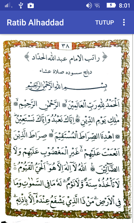Detail Surat Ratib Al Haddad Nomer 22